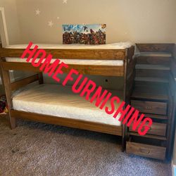 Furniture Bunk Bed, full size and twin size