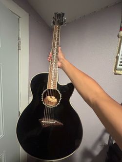 Dean Acoustic-Electric Cutaway Guitar Black