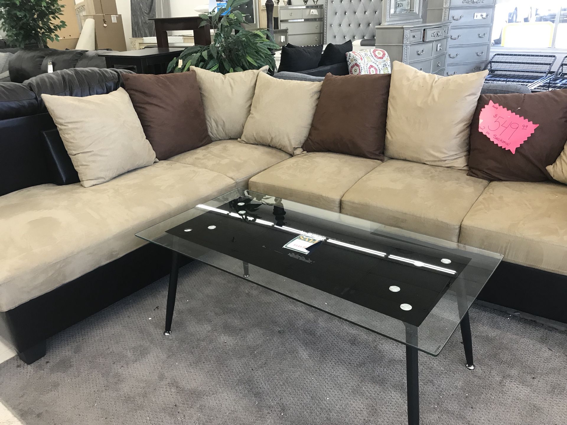 LIVING ROOM SET 2 PC SECTIONAL ON SALE