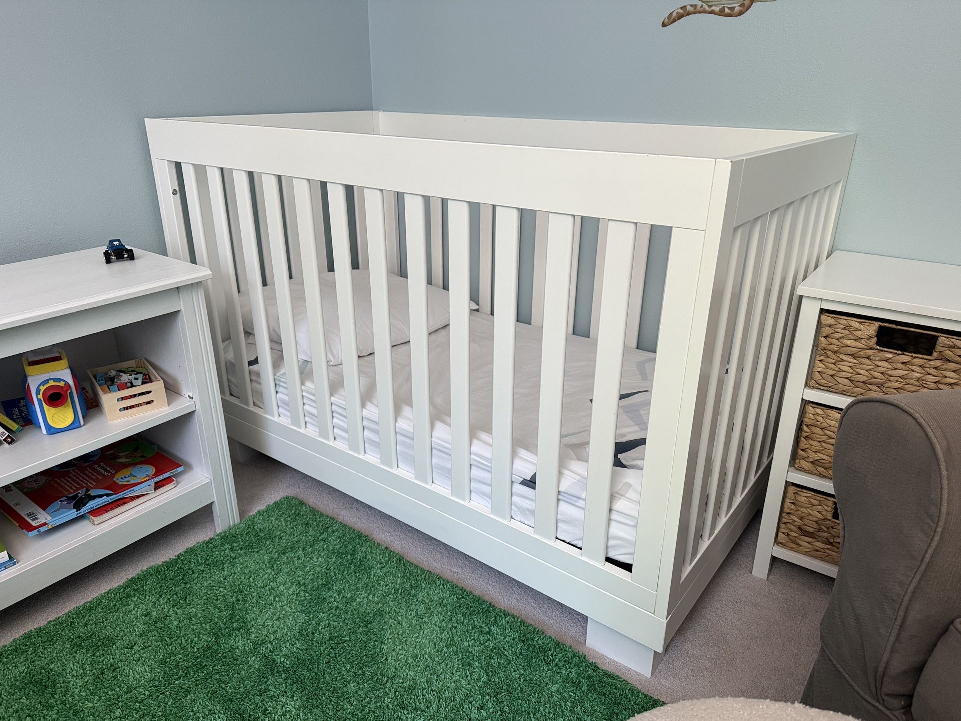 Babyletto Modo 3 In 1 Crib Toddler Bed And Pure Core Mattress