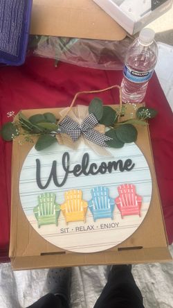 Welcome sign