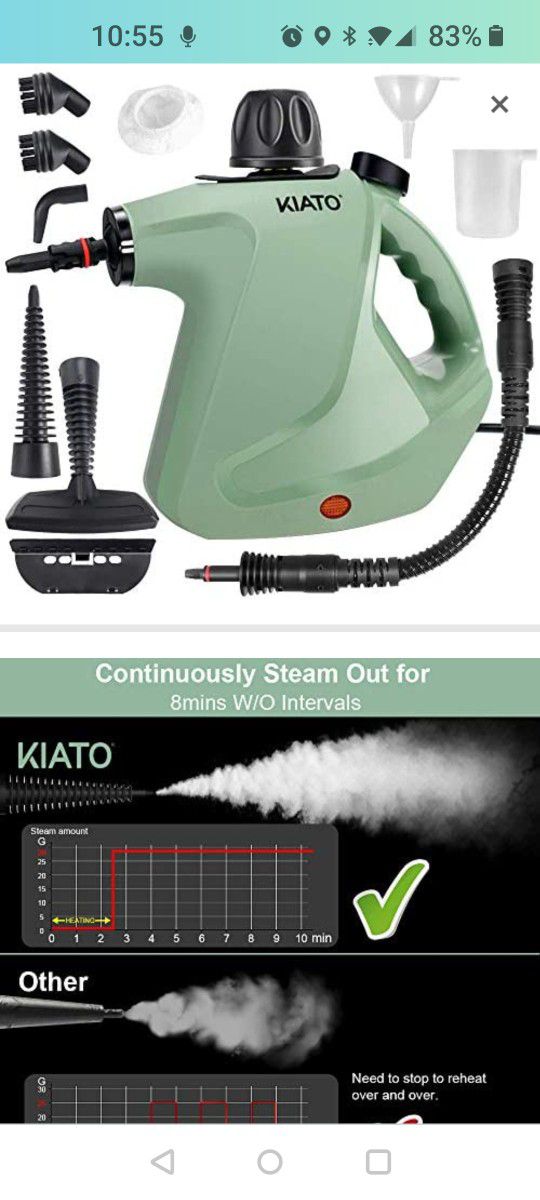 Kiato Multi-purpose Handheld Steam Cleaner
