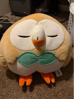 Sleeping Rowlet Pokémon Plushie
