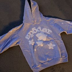 Gray/White Spider Hoodie