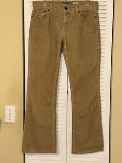 Vintage Y2K Old Navy Corduroy Flare Pants | Low Waist Stretch | Size 10