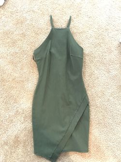 Olive green dress