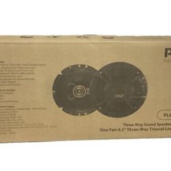 Pyle 6.5” Car Speakers (Pair) – Three Way – Open Box