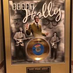 Buddy Holly 24K Gold Plated Record Limited Edition Prototype Not Fade Away