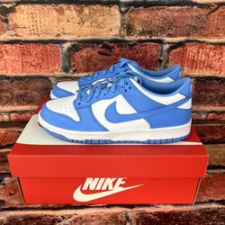 **NEW Nike Dunk Low 'UNC' White University Blue (CW1590 103) GS Youth Sz 6y**
