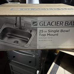 New top sink 25 in glacier bay