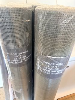 Gopher Wire 1/4" x 1/4" 23 Gauge 4x100 Ft Roll $115