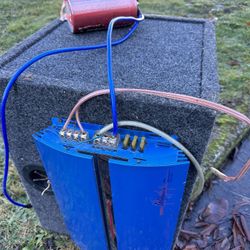 Speaker &  Amplifier & 1/2 FARAD CAPACITOR 