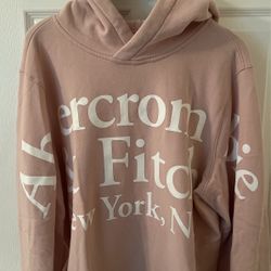 (gently worn) Light Pink Abercrombie & Fitch Hoodie