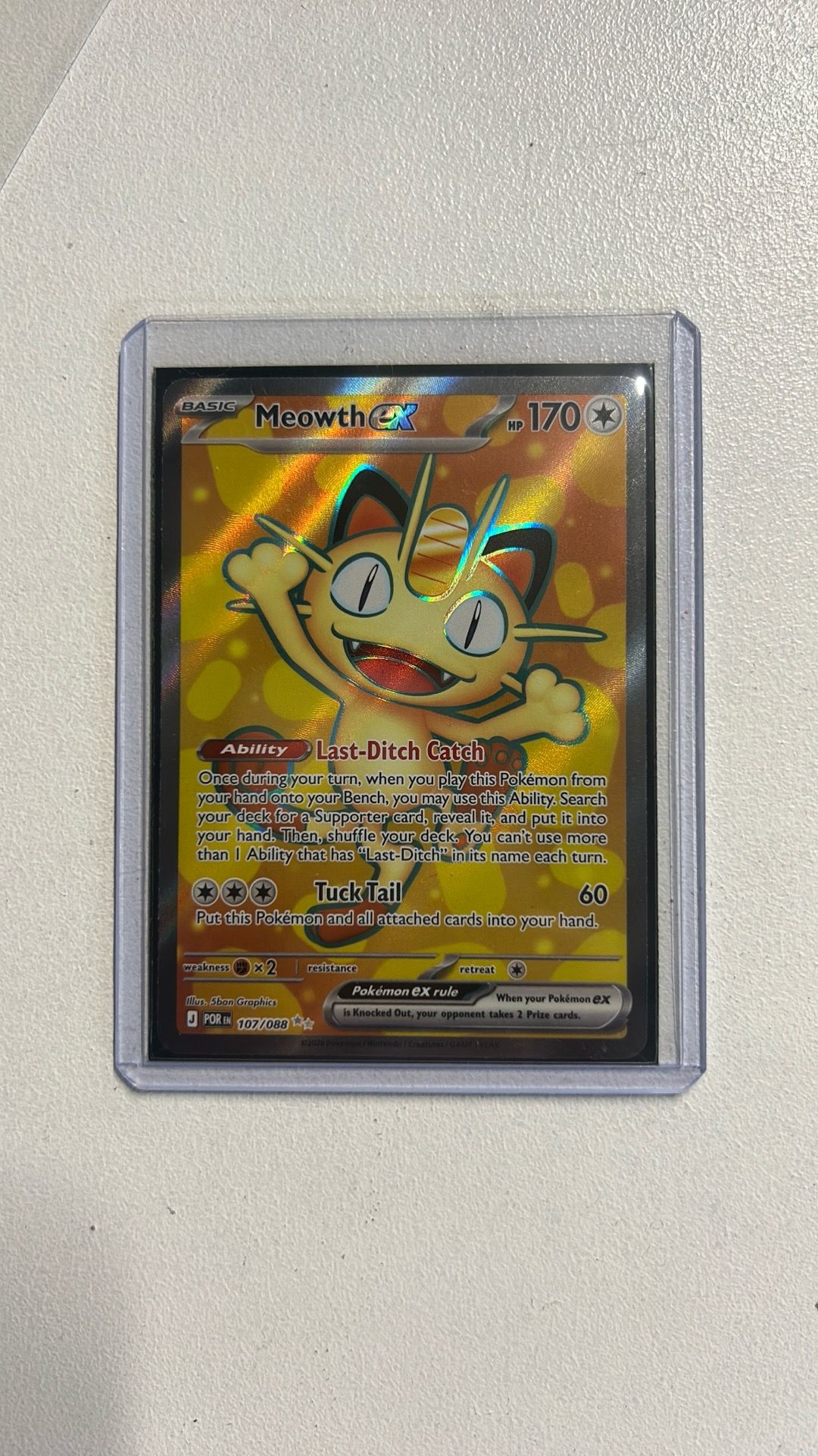 Meowth ex - 107/088 - ME03: Perfect Order