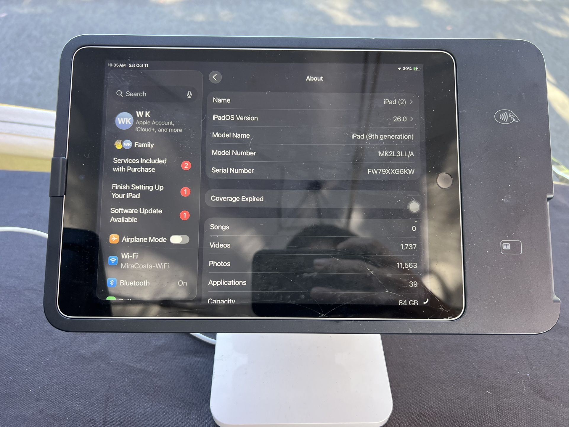square pos Machine With iPad 