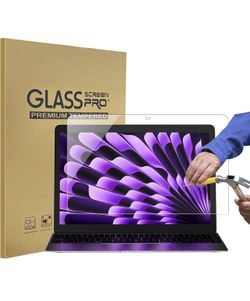 Tempered Glass 15.3 Inch Laptop Screen Protector, 9H Hardness Anti-Reflection HD Blue Light Screen Protector with Anti-Glare Coating for MacBook Air 1