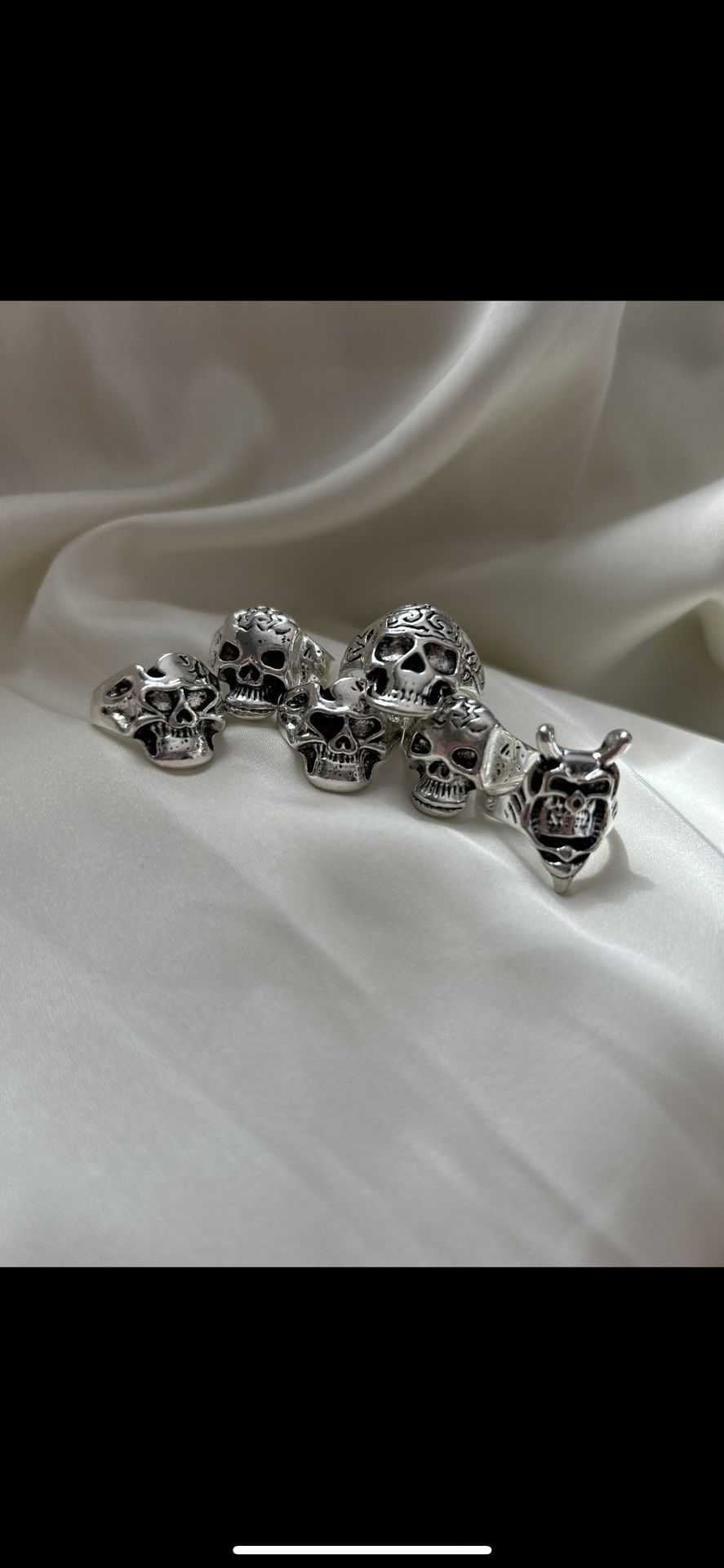 Spooky Skull Rings