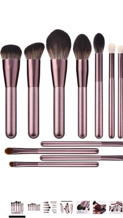 ITME [Upgrade Version] Premium Makeup Brush Set Synthetic Cosmetics Professional Crystal Acryl Handle Brush, Kabuki Foundation Blending Brush Midsumm