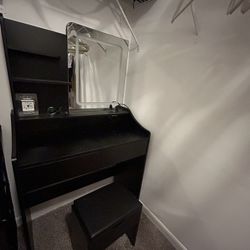 Vanity with LED light