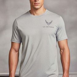U.S. Air Force Light Gray Men's Short Sleeve Tee