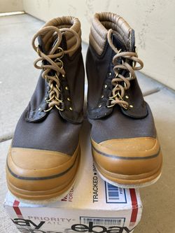 Hodgman Lakestream Wading Tyler Durdin Two-Tone Lace-Up Boots Hodgman Lakestream Wading Fishing Boots Mens 8 Felt Bottom  main image 4