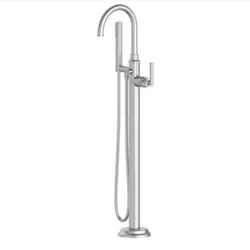 Glacier Bay Oswell Single-Handle Freestanding Tub Faucet Floor Mounted with Handheld Hand Shower