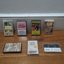 Collection Of Vintage Cassette Tapes Like Beach Boys And More