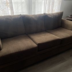 Couch with Pull Out Queen Size Bed 