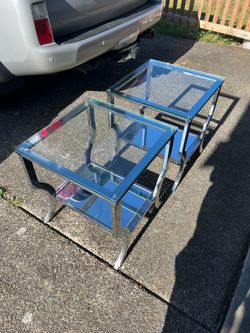 Glass Top Side Tables
