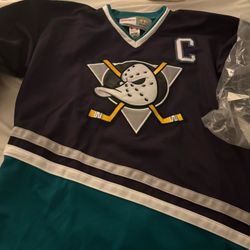 Vintage 90s Anaheim Mighty Ducks Paul Kariya #9 Hockey Jersey