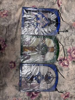 Glass stained hanging panels 