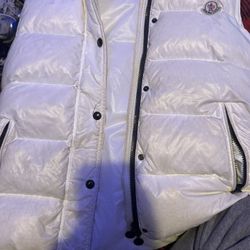 moncler vest white