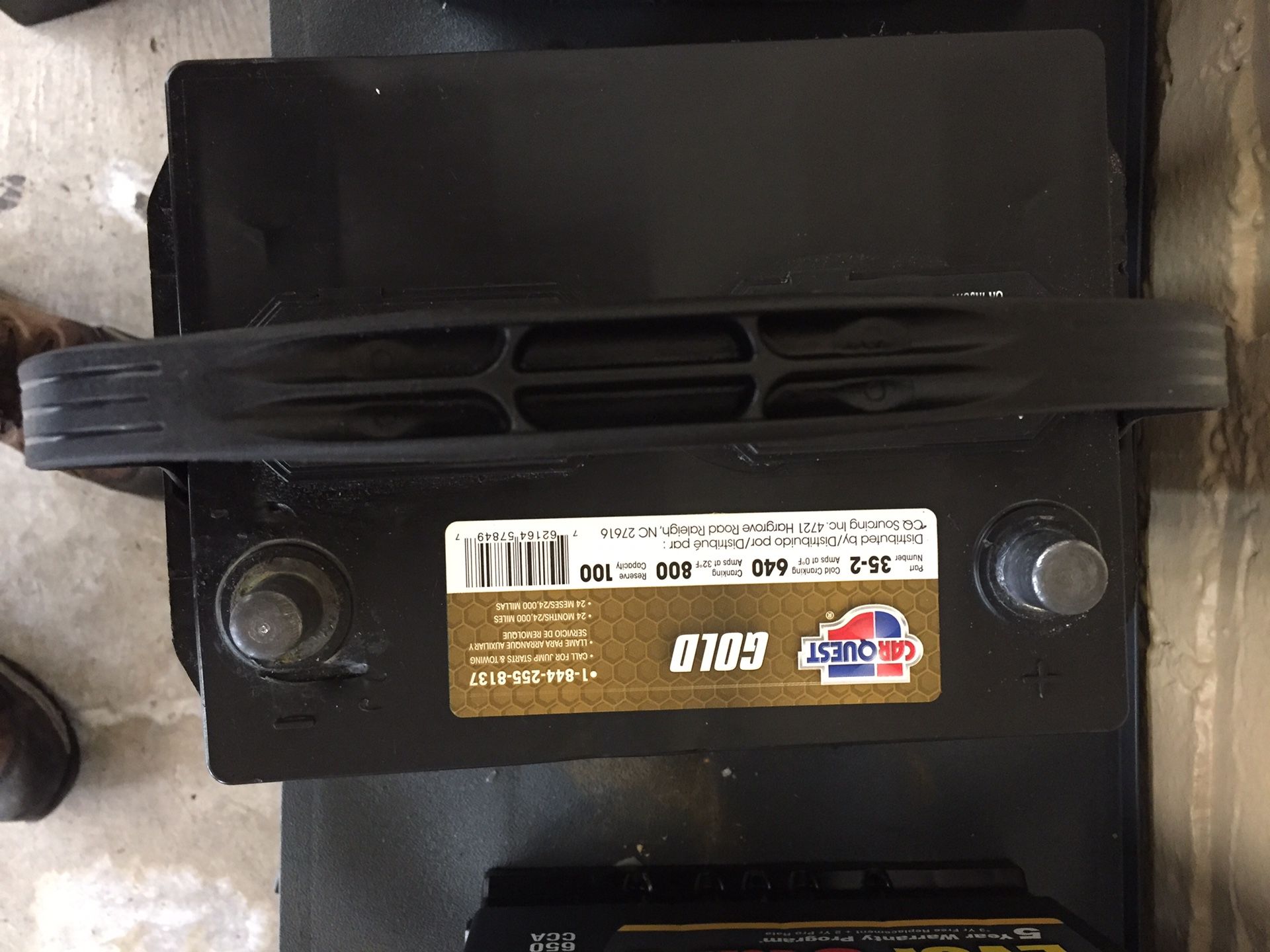 Group 35 battery fits most Toyotas and Nissans