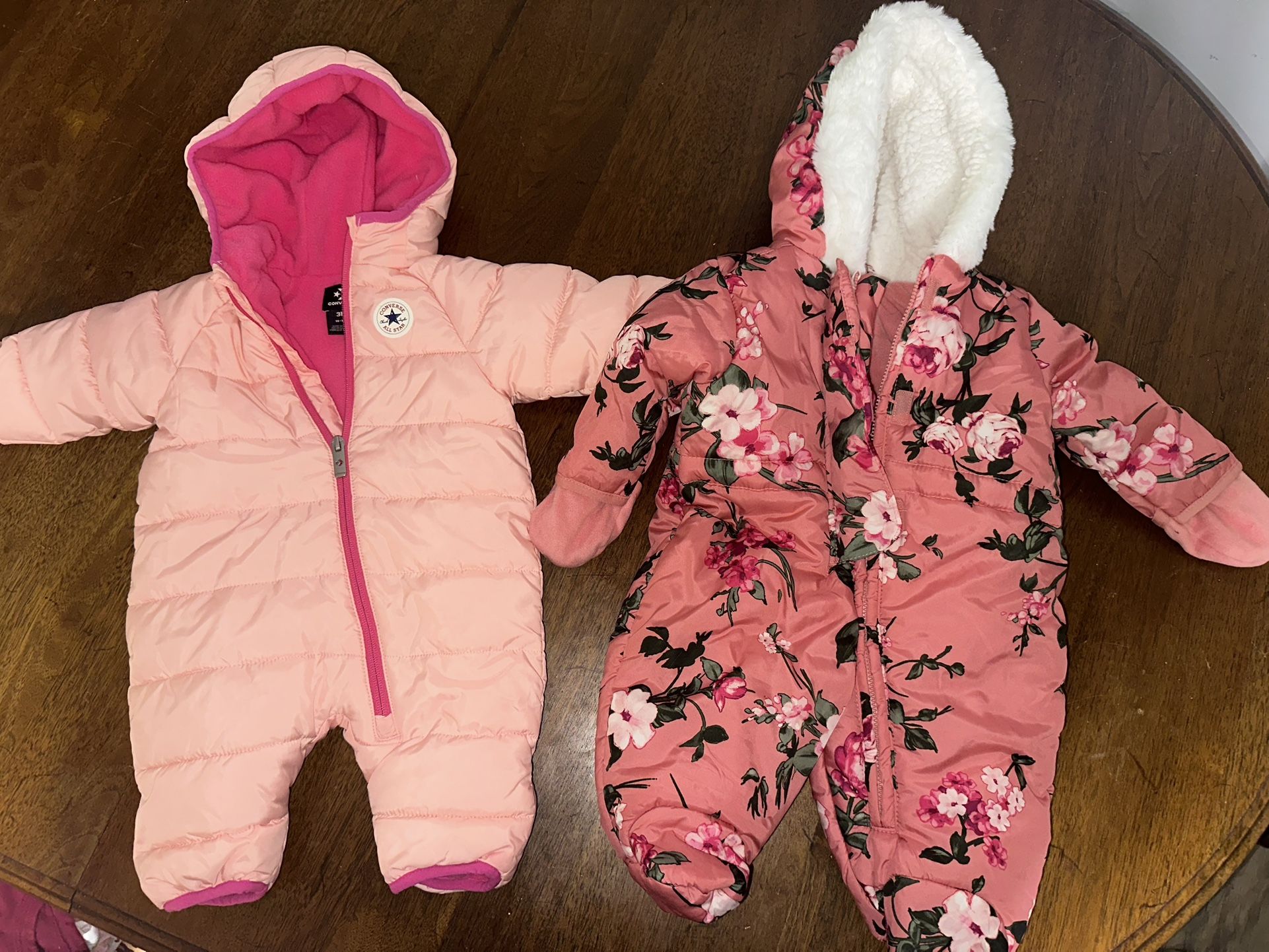 0-3 Month Baby Girl Snowsuits