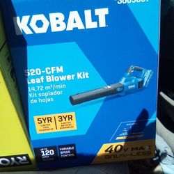 Kobalt 520 CFH 40v  Leaf Blower Kit