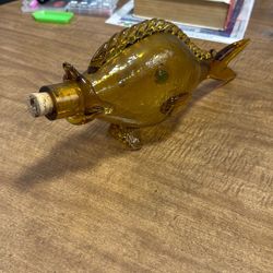 Crackle Glass Fish Vintage
