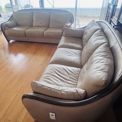 Genuine Leather Couch Set