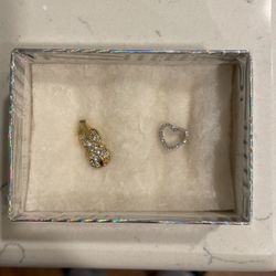 Heart and Violin Charms