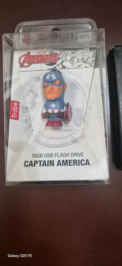Marvel Avengers Captain America 16GB USB 2.0 Flash Drive (Tribe, Brand New)