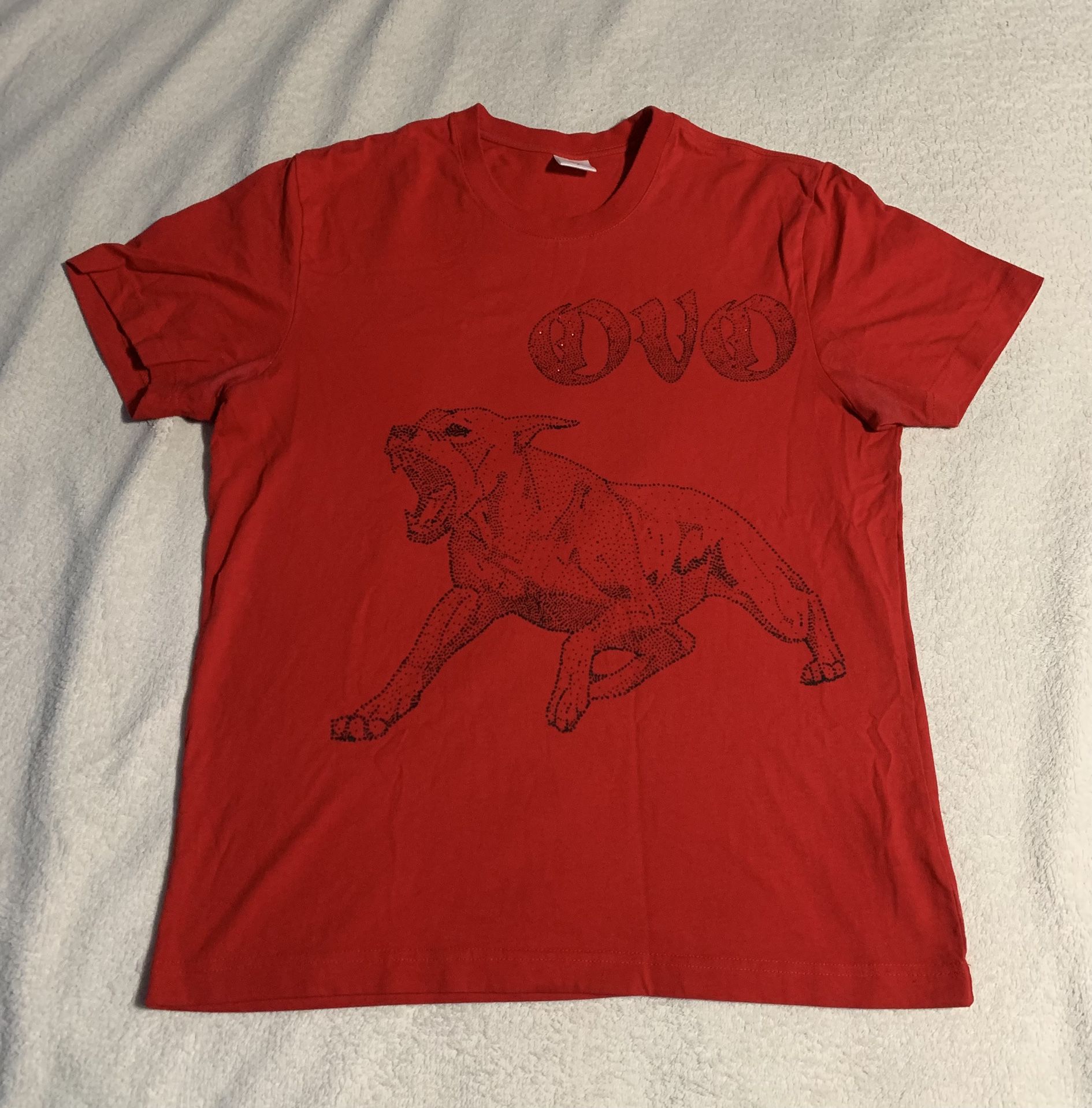 OVO Official Merch Drake Octobers Very Own Canine Red T-Shirt Size Small