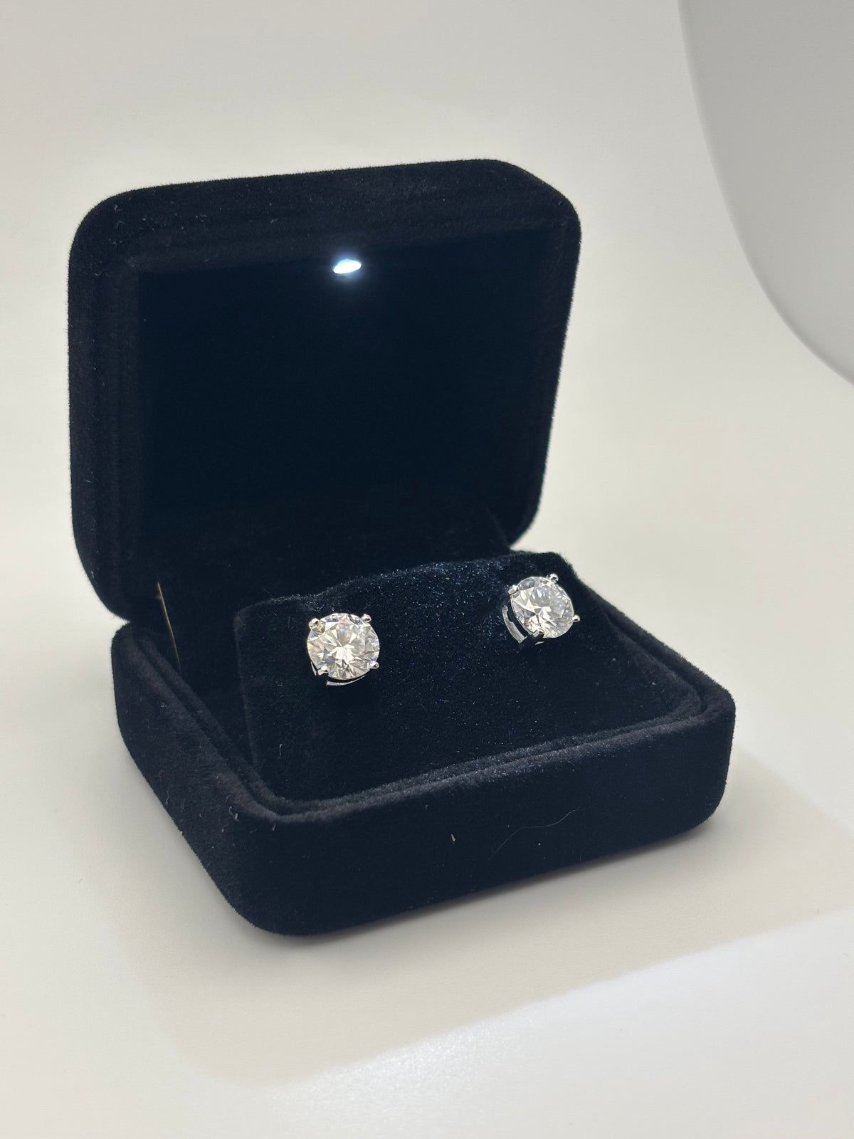 Moissanite Diamond Stud Earrings