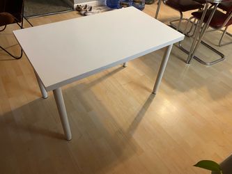 White Desk / Table - adjustable leg height