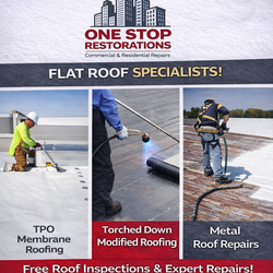 torched FlaT rOOf, Shingle rOOF