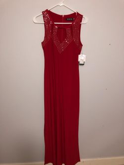 Guess red formal dress