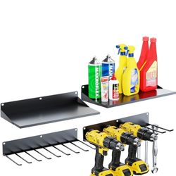  Drill Holders Wall Mount, Power Tool Storage Rack