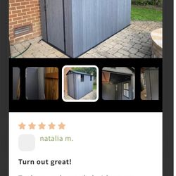 Storage shed  By patio well  NEW In Box’s 