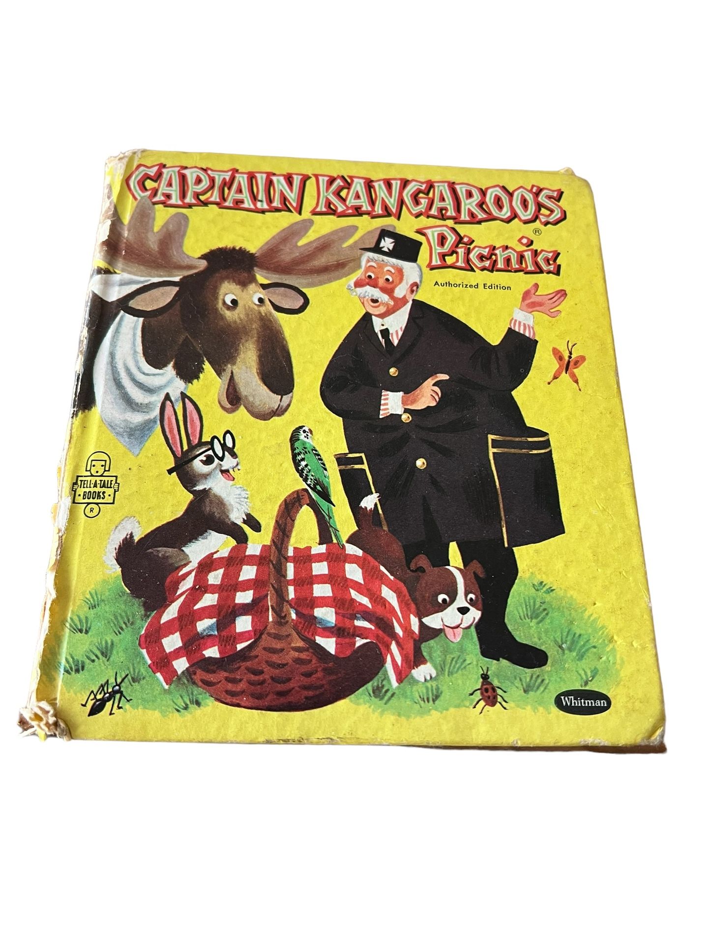 Captain Kangaroo's Picnic 1959 Vintage Children's Tell A Tale Book Authorized Ed This vintage children's book, titled "Captain Kangaroo's Picnic," wa