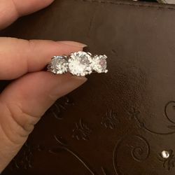 Luxury Women Fashion White Sapphire Wedding Ring Size 7