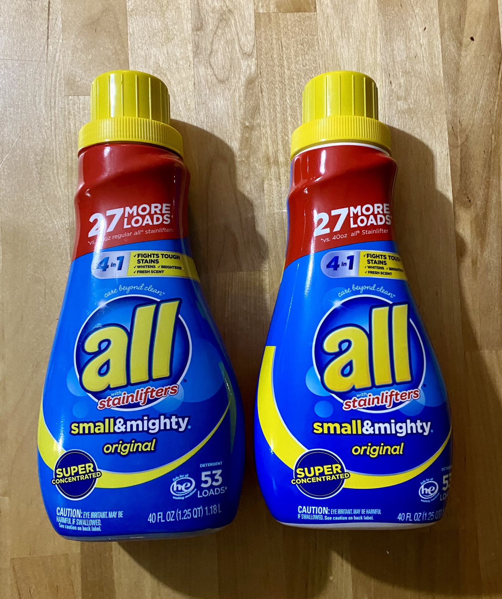 All Small & Mighty -53 load bottle 2 for $7