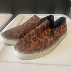 A New Day Women’s Leopard Flat Slip On Sneaker, Size 10